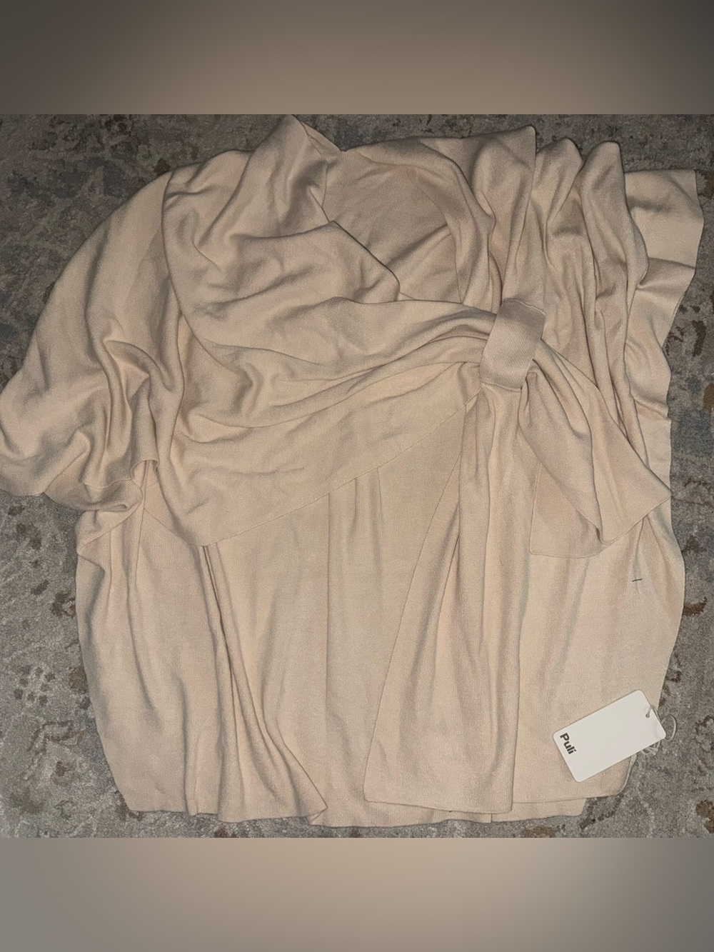 Women’s Puli Creme Shawl/Poncho